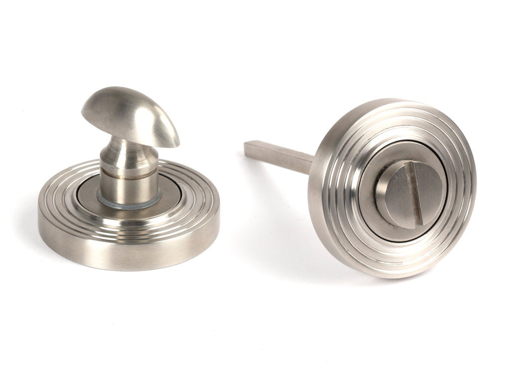 From The Anvil's Satin Marine SS (316) Round Thumbturn Set