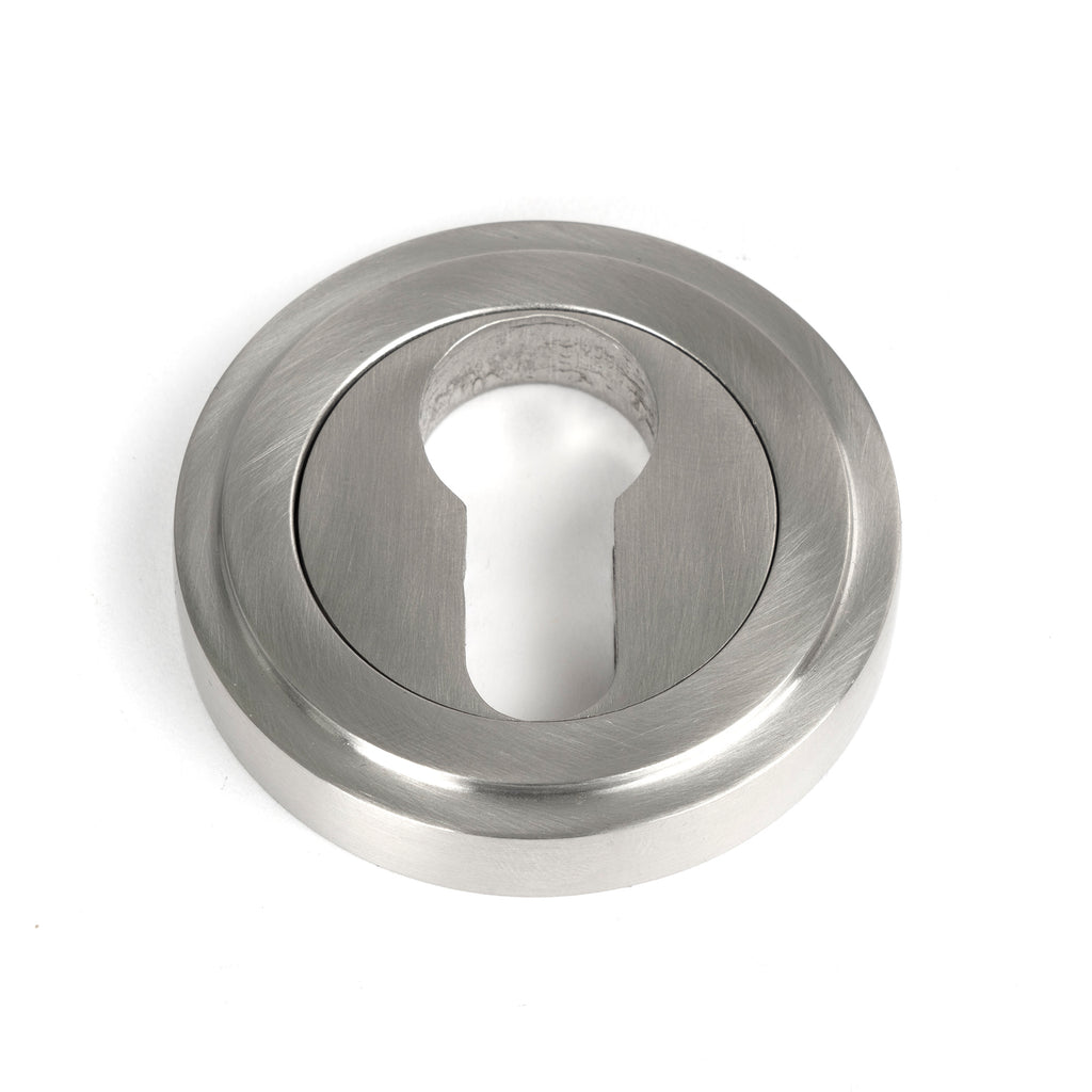 From The Anvil's Satin Marine SS (316) Round Euro Escutcheon