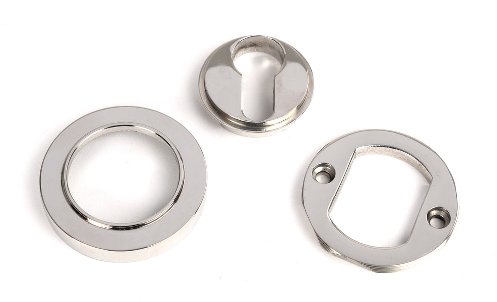 From The Anvil's Polished Marine SS (316) Round Euro Escutcheon