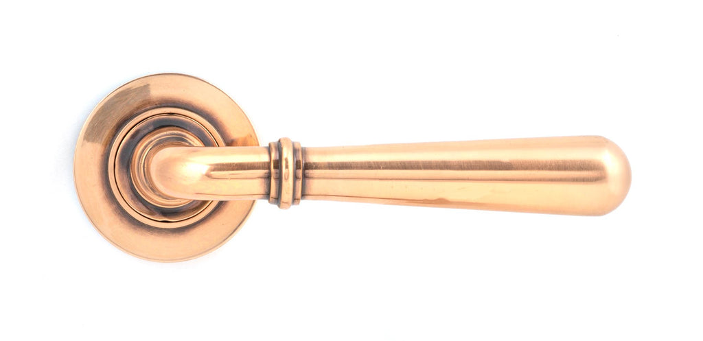 From The Anvil's Polished Bronze Newbury Lever on Rose Set (Unsprung)