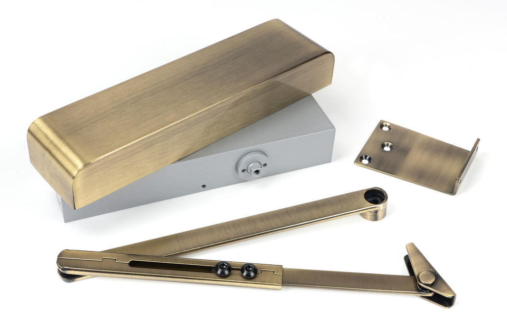 From The Anvil's Aged Brass Size 2-5 Door Closer