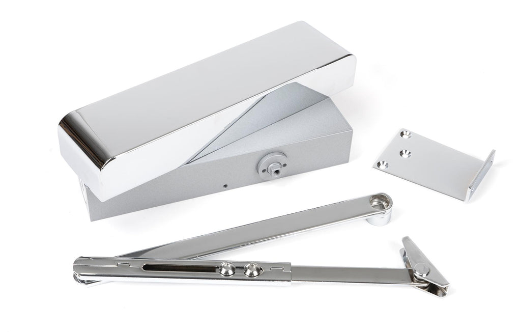 From The Anvil's Polished Chrome Size 2-5 Door Closer