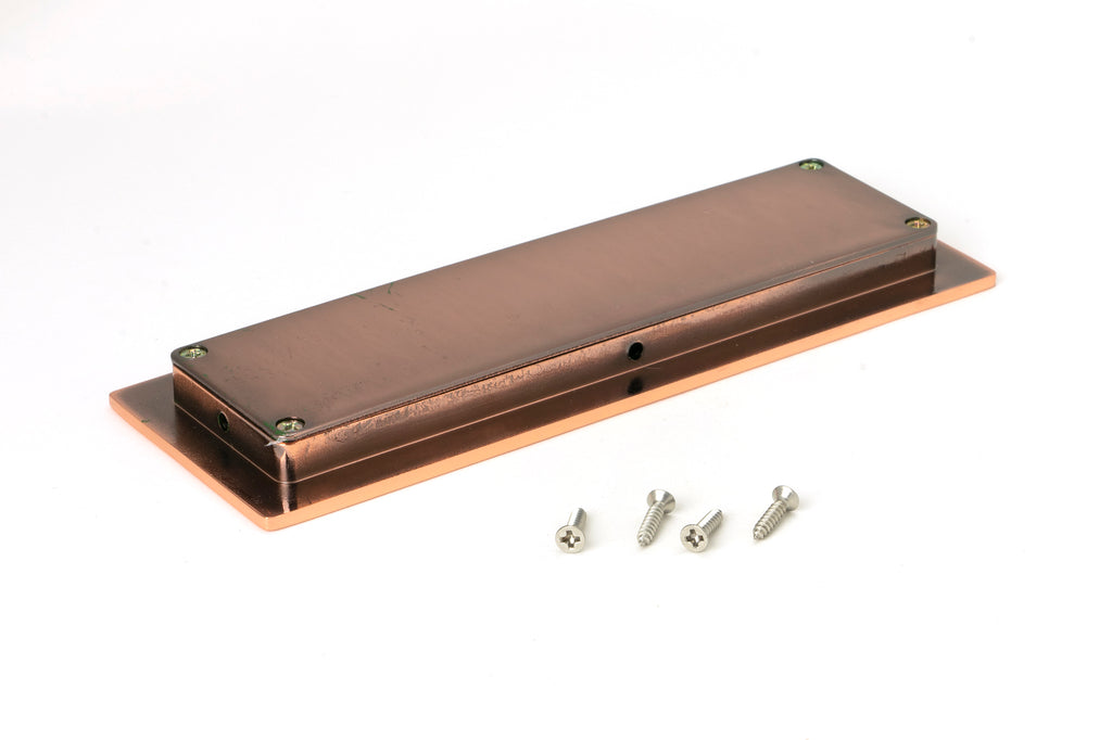 From The Anvil's Polished Bronze Plain Rectangular Pull