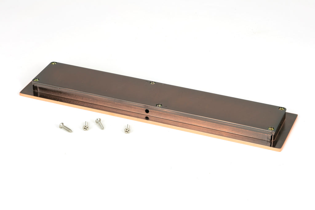 From The Anvil's Polished Bronze Plain Rectangular Pull