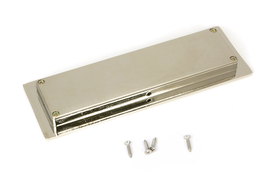 From The Anvil's Polished Nickel Art Deco Rectangular Pull