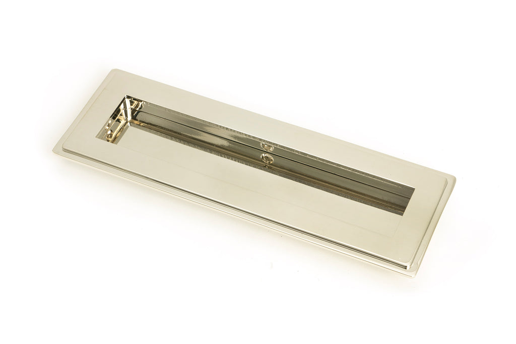 From The Anvil's Polished Nickel Art Deco Rectangular Pull