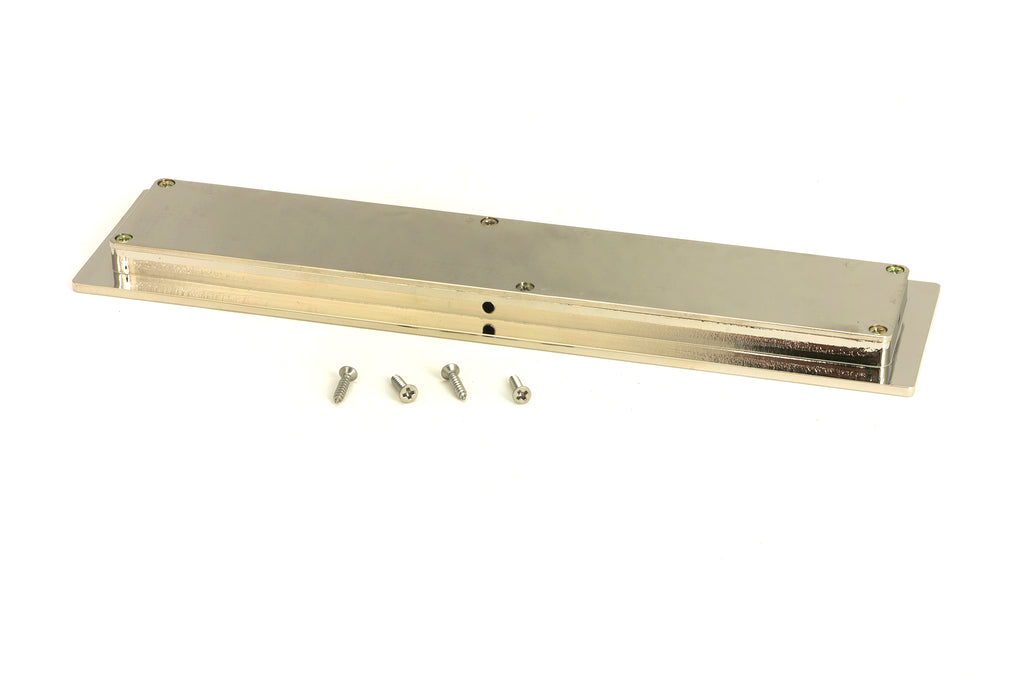 From The Anvil's Polished Nickel Plain Rectangular Pull