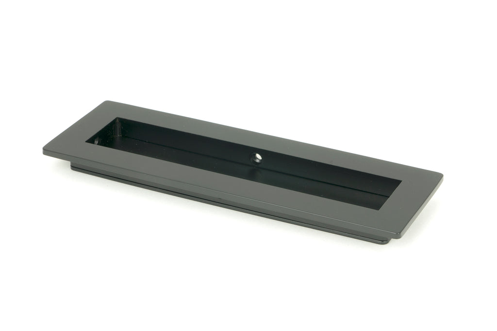 From The Anvil's Matt Black Plain Rectangular Pull