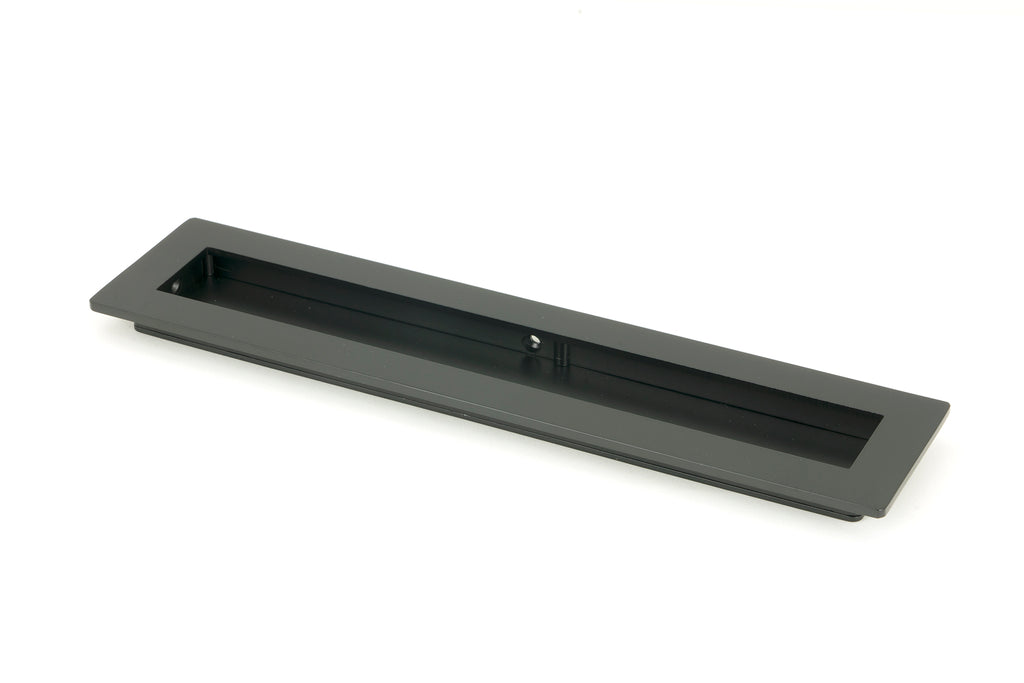 From The Anvil's Matt Black Plain Rectangular Pull