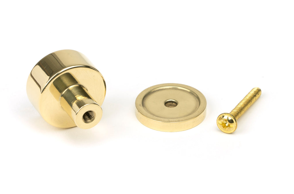 From The Anvil's Polished Brass 25mm Kelso Cabinet Knob