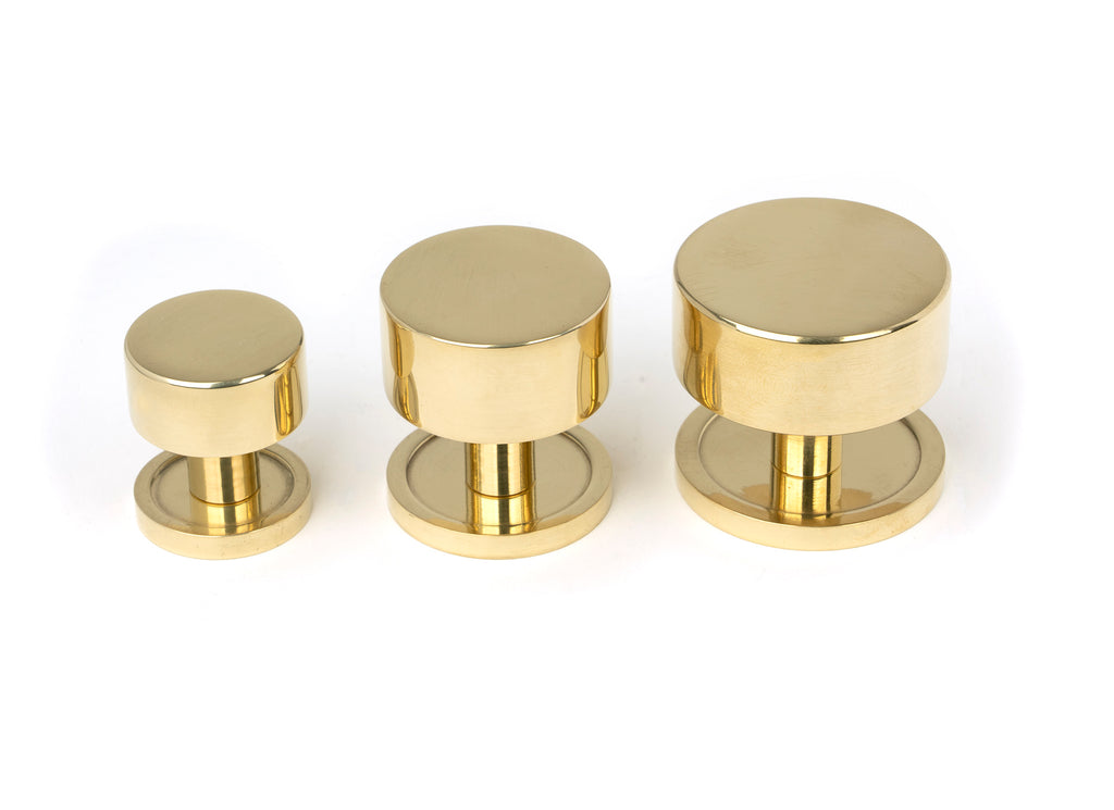 From The Anvil's Polished Brass 25mm Kelso Cabinet Knob