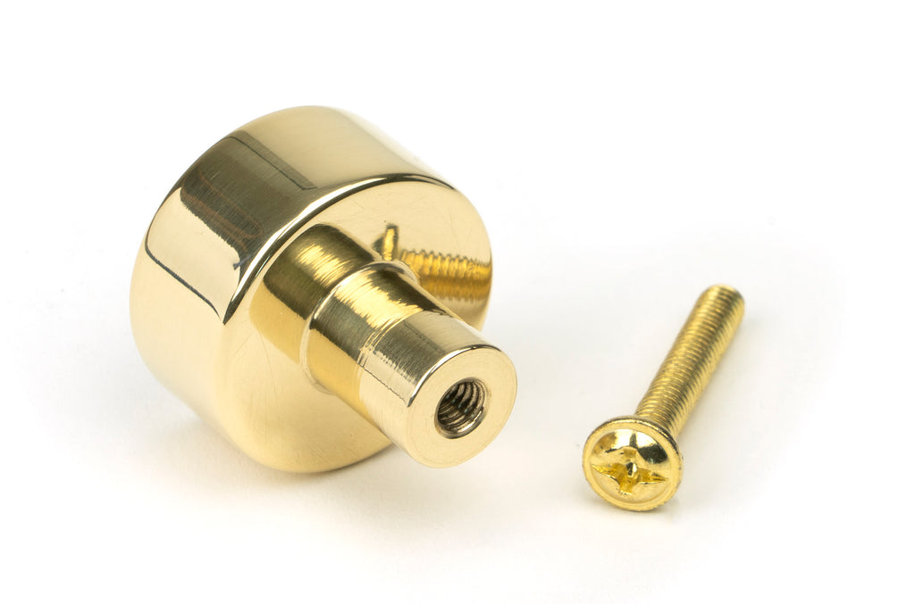 From The Anvil's Polished Brass 25mm Kelso Cabinet Knob