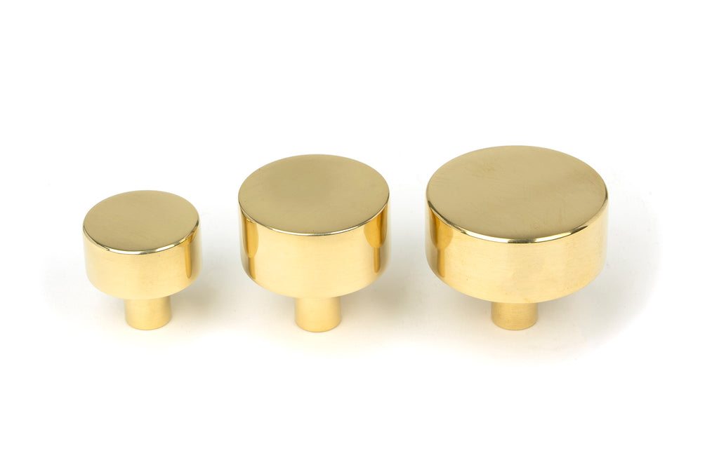 From The Anvil's Polished Brass 25mm Kelso Cabinet Knob