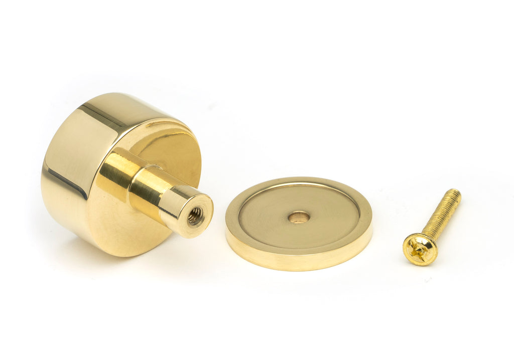 From The Anvil's Polished Brass 32mm Kelso Cabinet Knob