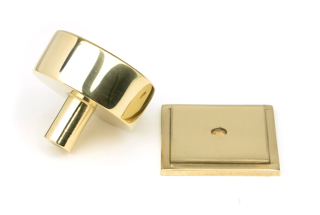 From The Anvil's Polished Brass 38mm Kelso Cabinet Knob