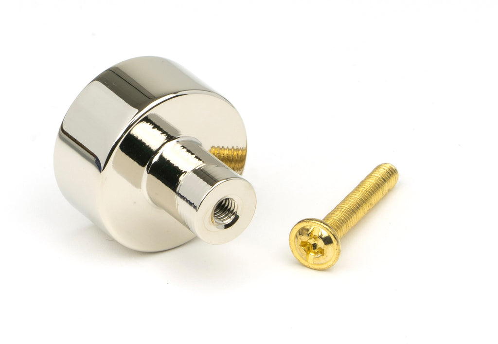 From The Anvil's Polished Nickel 25mm Kelso Cabinet Knob