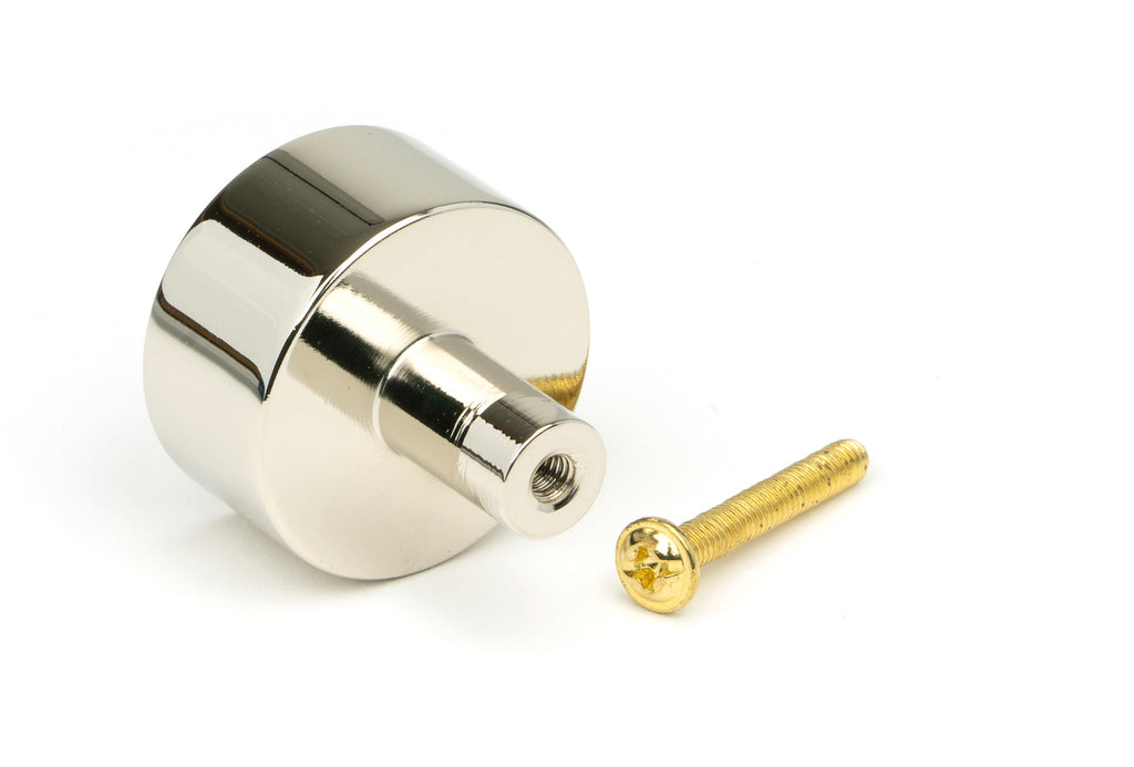 From The Anvil's Polished Nickel 32mm Kelso Cabinet Knob