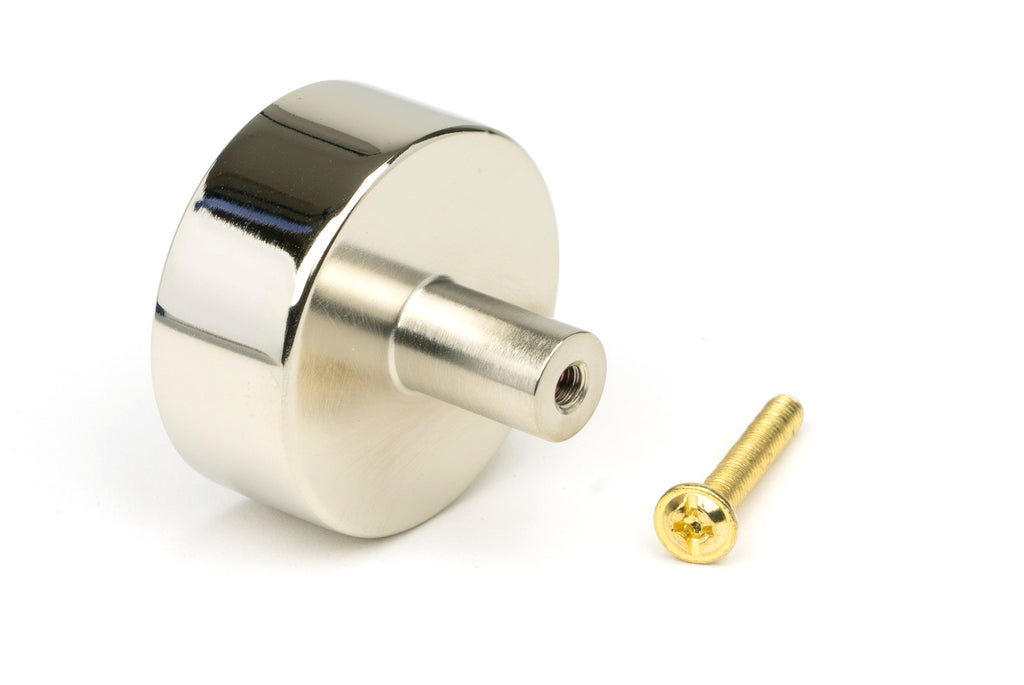 From The Anvil's Polished Nickel 38mm Kelso Cabinet Knob