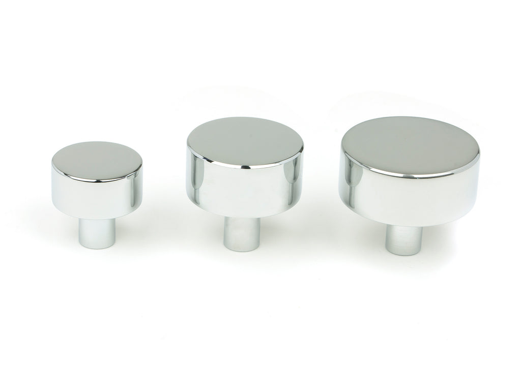 From The Anvil's Polished Chrome 32mm Kelso Cabinet Knob