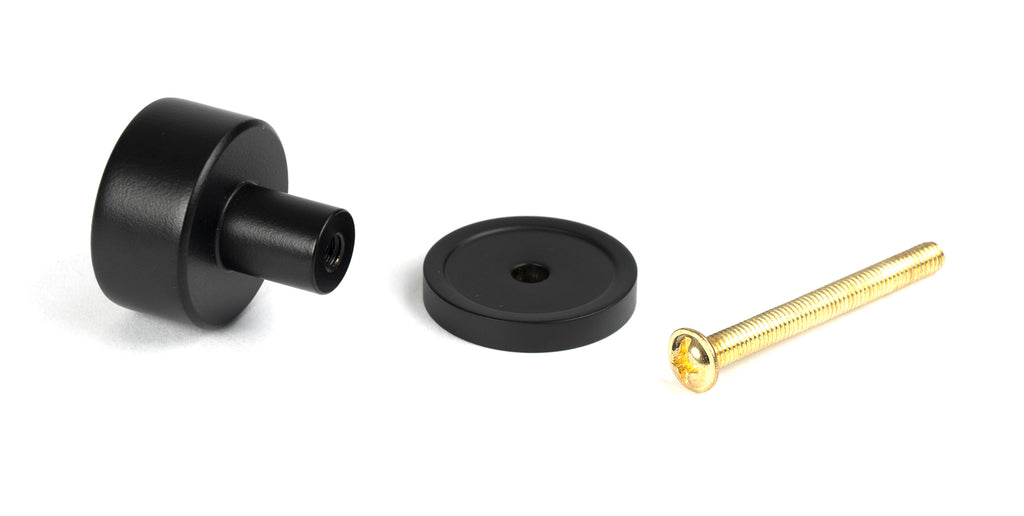 From The Anvil's Matt Black 25mm Kelso Cabinet Knob