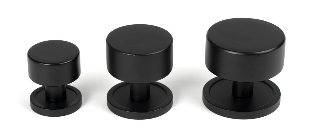 From The Anvil's Matt Black 25mm Kelso Cabinet Knob