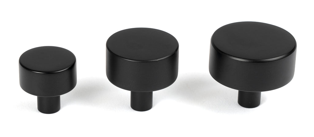 From The Anvil's Matt Black 25mm Kelso Cabinet Knob