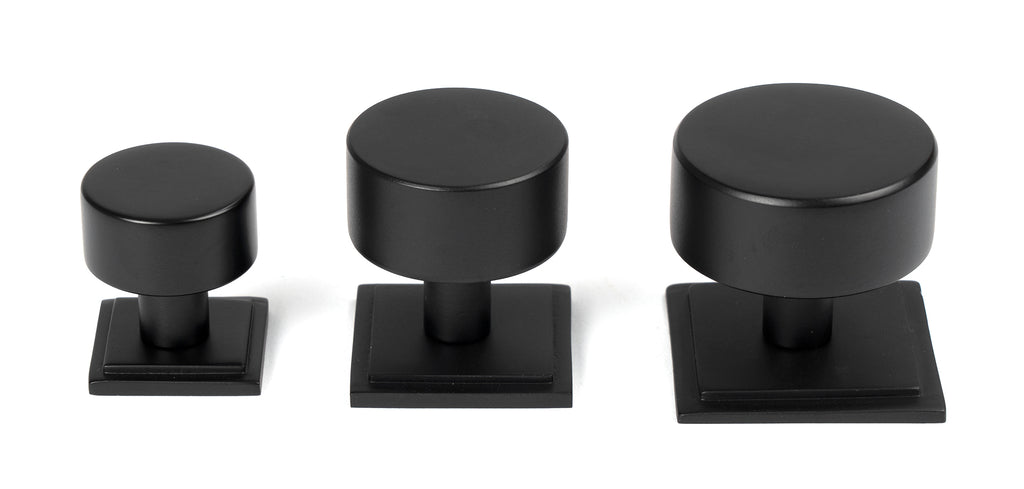 From The Anvil's Matt Black 25mm Kelso Cabinet Knob