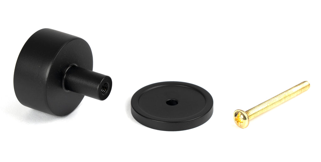 From The Anvil's Matt Black 32mm Kelso Cabinet Knob