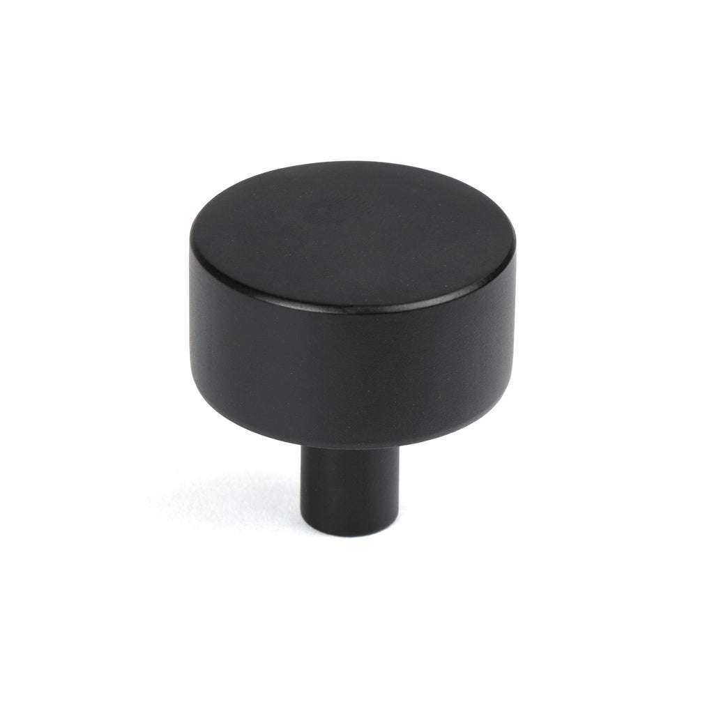 From The Anvil's Matt Black 32mm Kelso Cabinet Knob