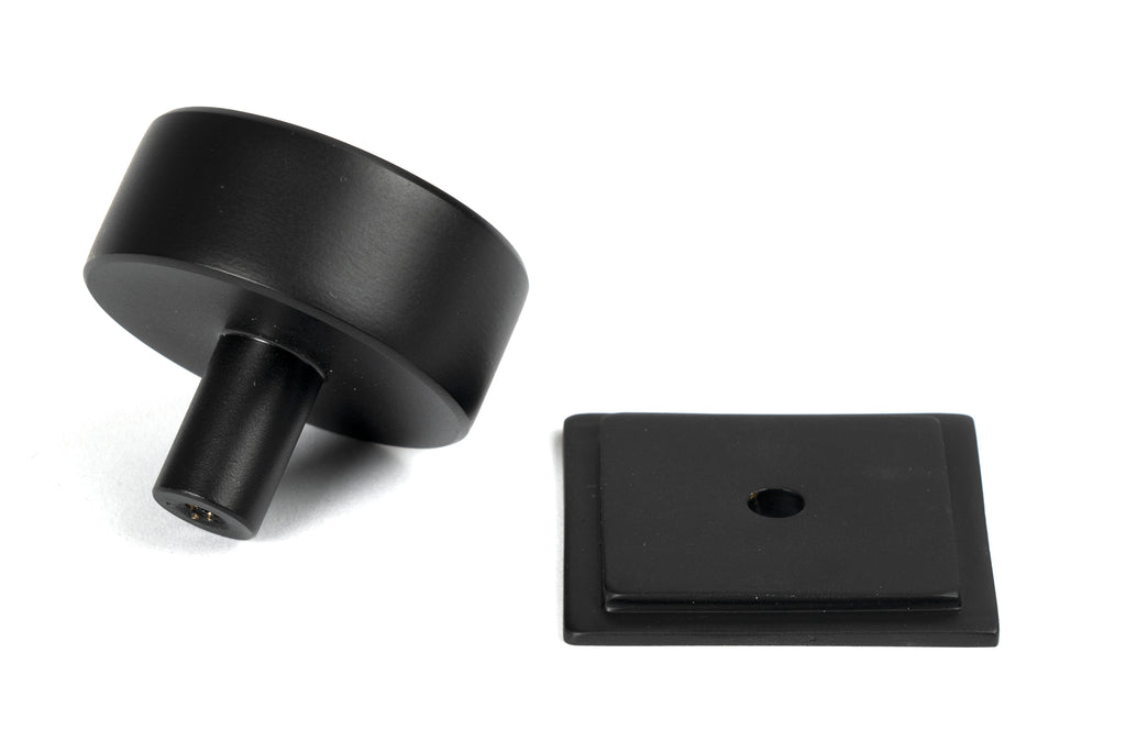 From The Anvil's Matt Black 38mm Kelso Cabinet Knob