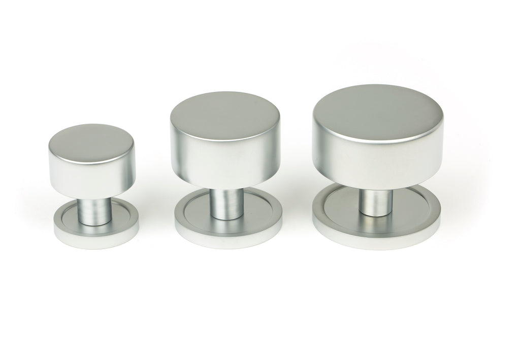 From The Anvil's Satin Chrome 25mm Kelso Cabinet Knob