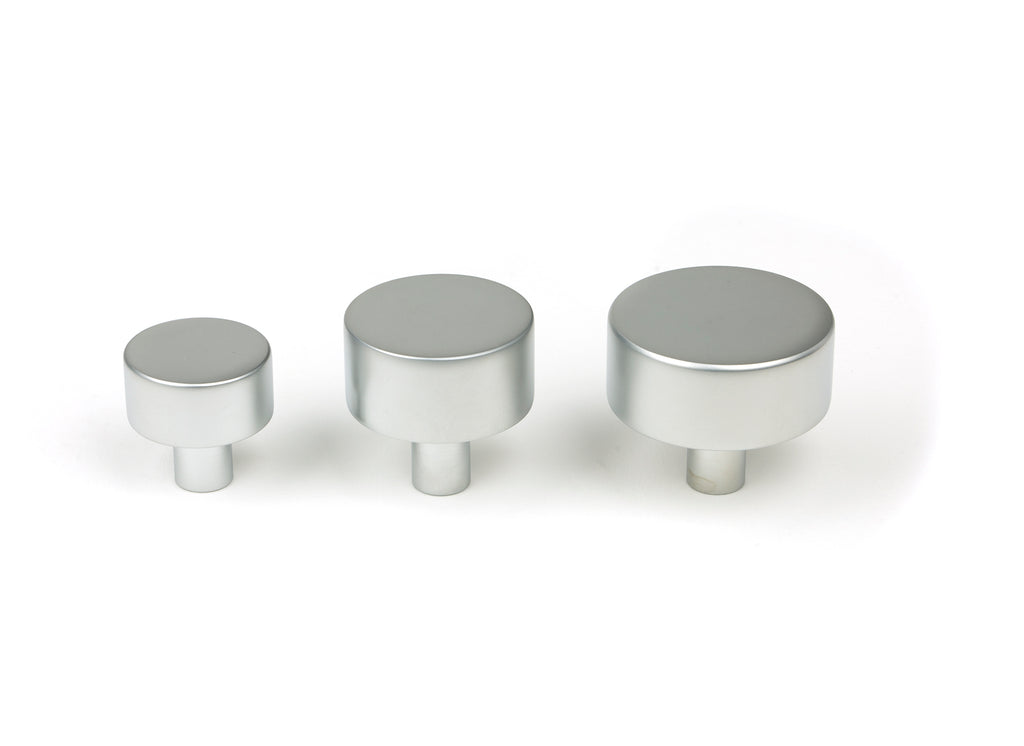 From The Anvil's Satin Chrome 25mm Kelso Cabinet Knob