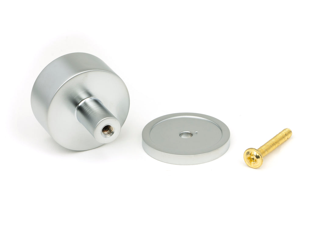 From The Anvil's Satin Chrome 32mm Kelso Cabinet Knob