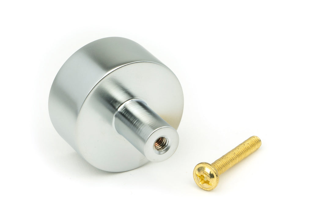 From The Anvil's Satin Chrome 32mm Kelso Cabinet Knob