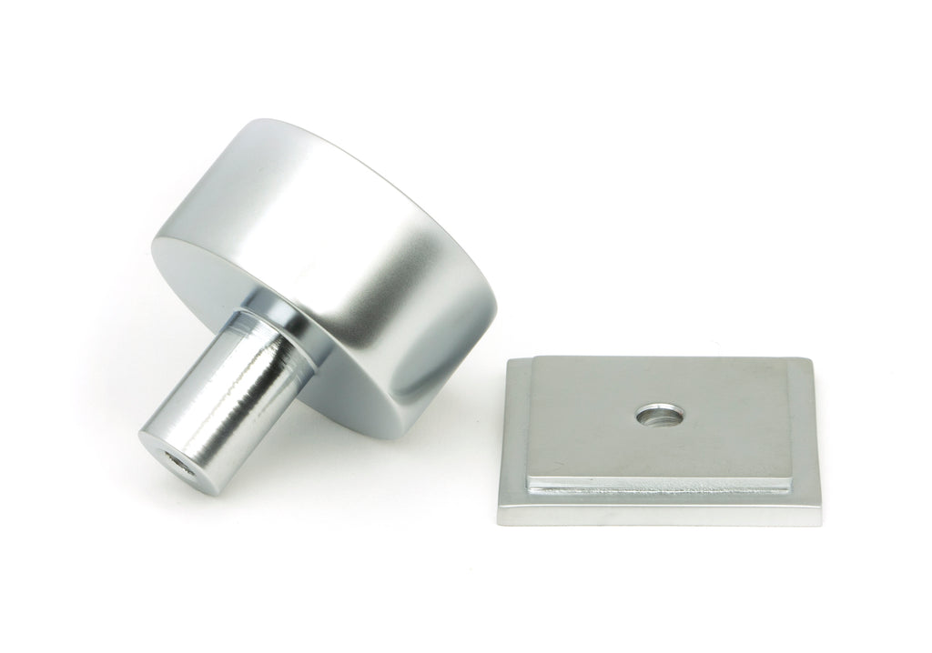 From The Anvil's Satin Chrome 32mm Kelso Cabinet Knob