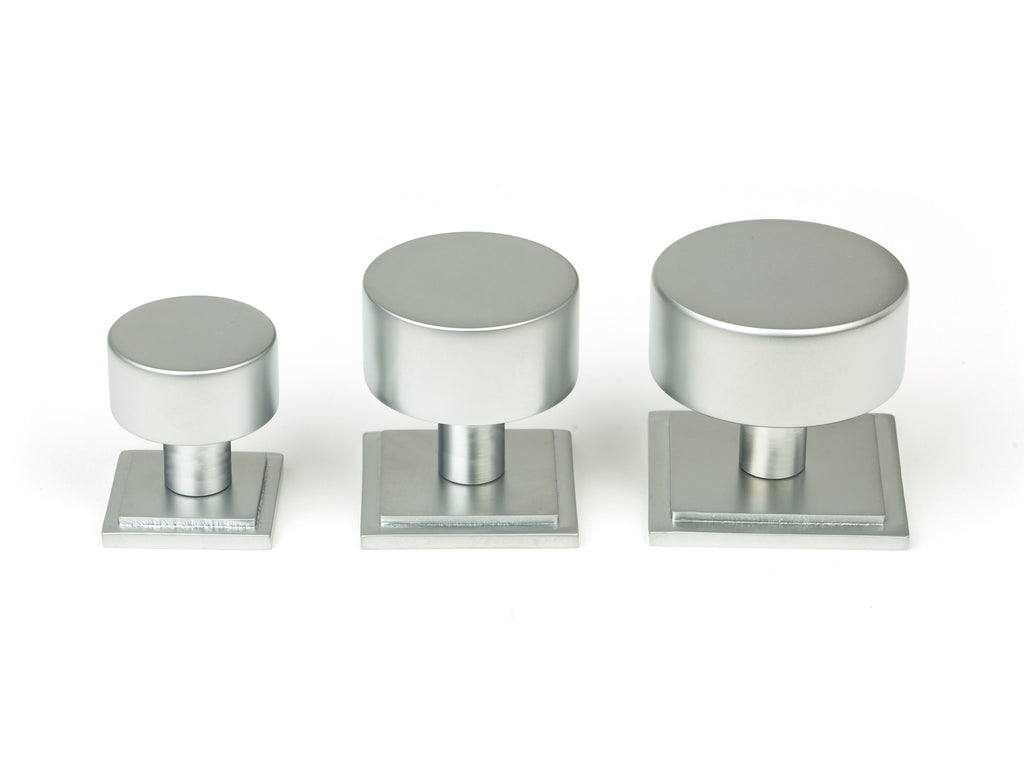 From The Anvil's Satin Chrome 32mm Kelso Cabinet Knob