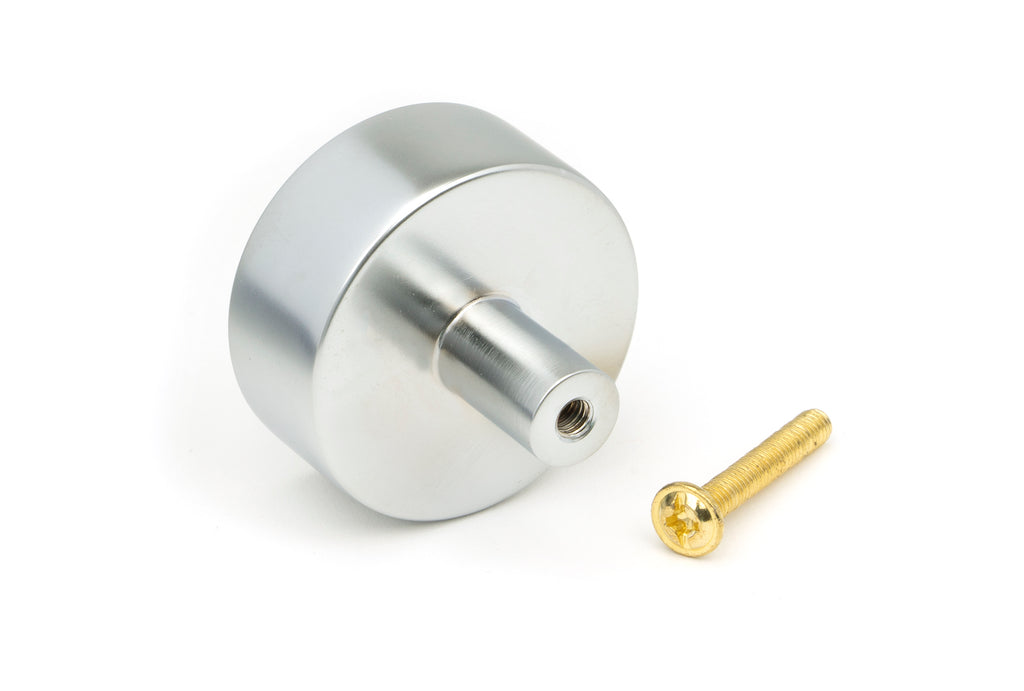 From The Anvil's Satin Chrome 38mm Kelso Cabinet Knob