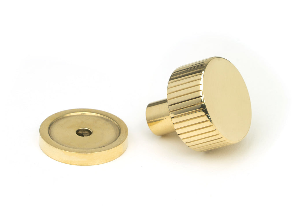 From The Anvil's Polished Brass 25mm Judd Cabinet Knob