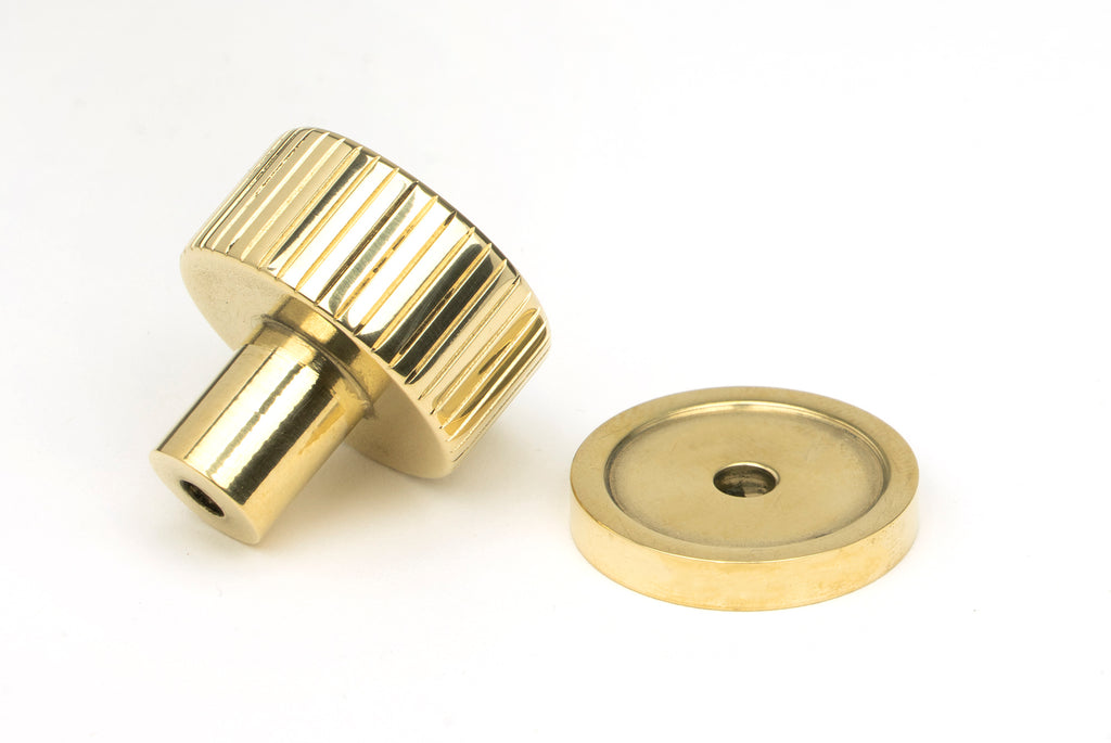 From The Anvil's Polished Brass 25mm Judd Cabinet Knob