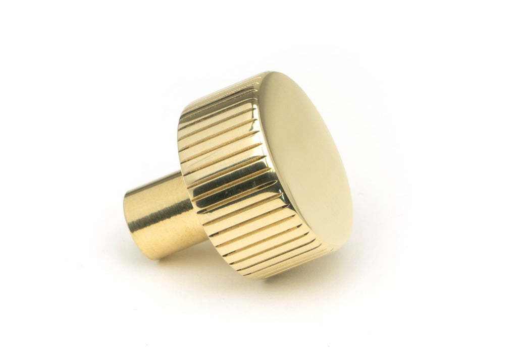 From The Anvil's Polished Brass 25mm Judd Cabinet Knob