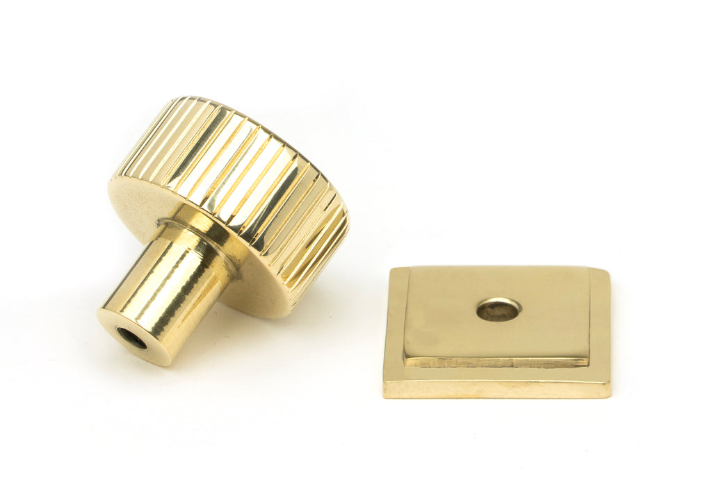 From The Anvil's Polished Brass 25mm Judd Cabinet Knob