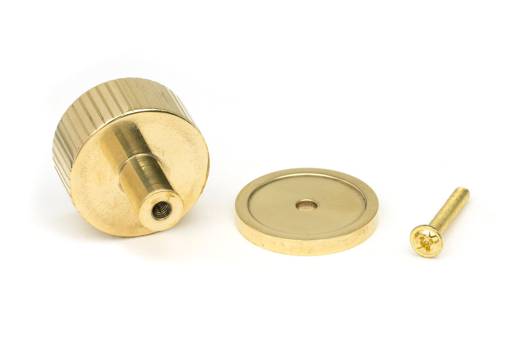 From The Anvil's Polished Brass 32mm Judd Cabinet Knob