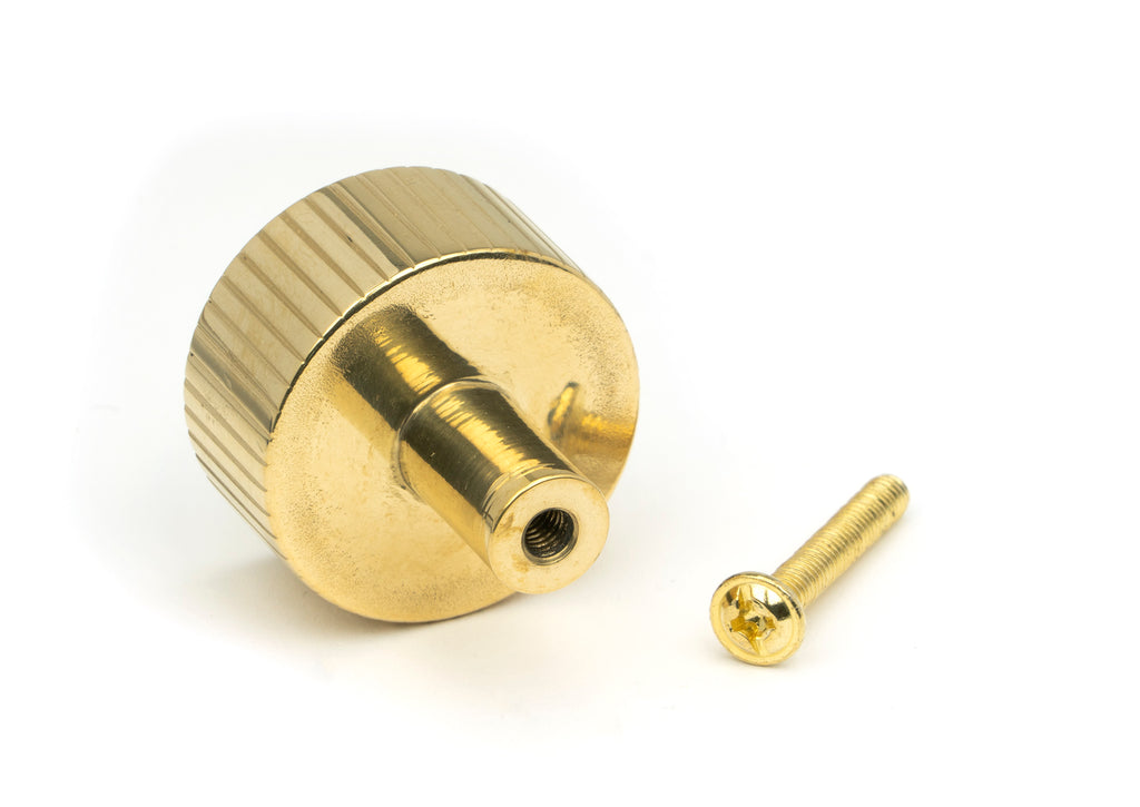 From The Anvil's Polished Brass 32mm Judd Cabinet Knob