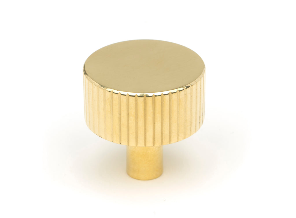 From The Anvil's Polished Brass 32mm Judd Cabinet Knob