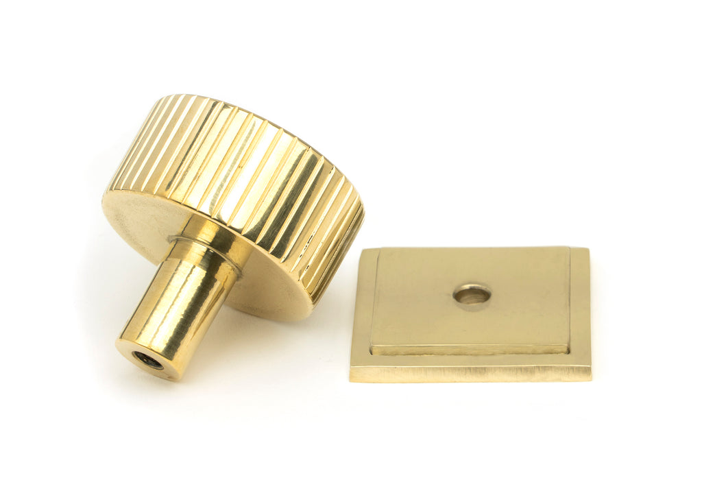 From The Anvil's Polished Brass 32mm Judd Cabinet Knob