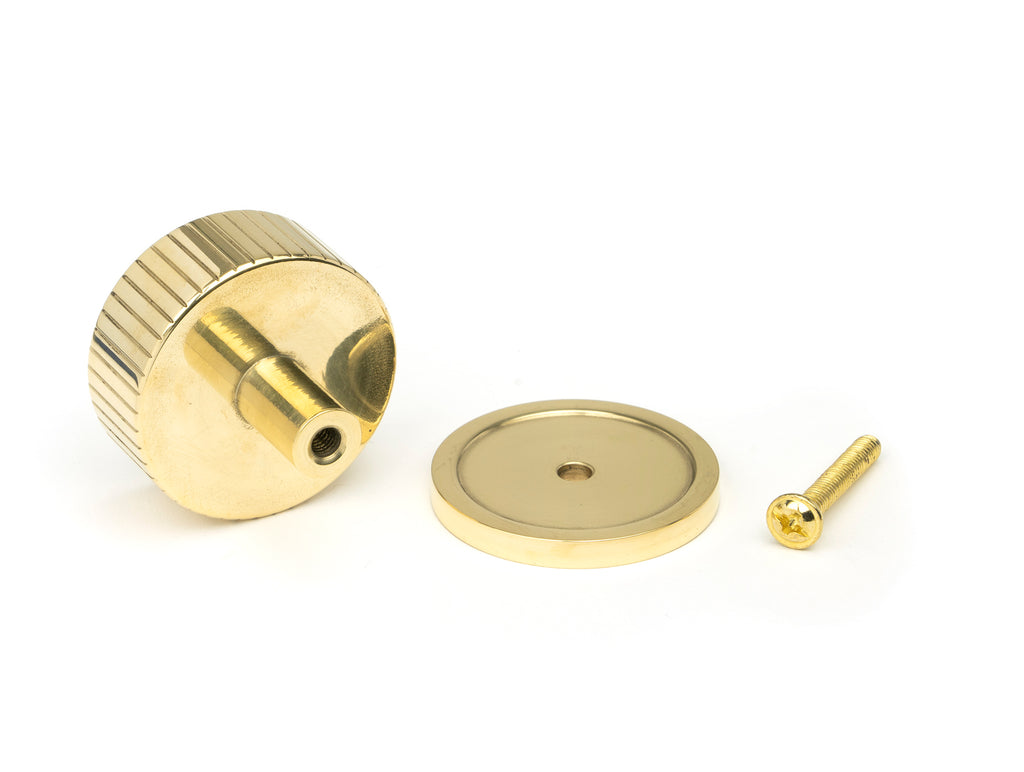 From The Anvil's Polished Brass 38mm Judd Cabinet Knob