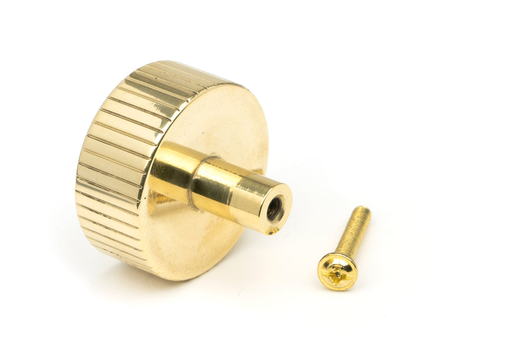 From The Anvil's Polished Brass 38mm Judd Cabinet Knob