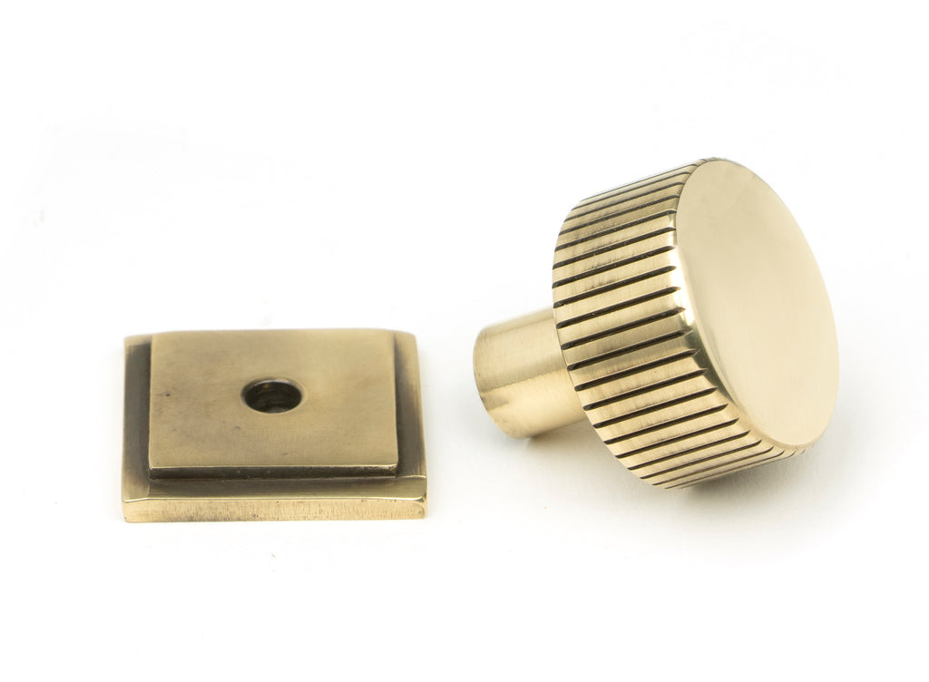 From The Anvil's Aged Brass 25mm Judd Cabinet Knob