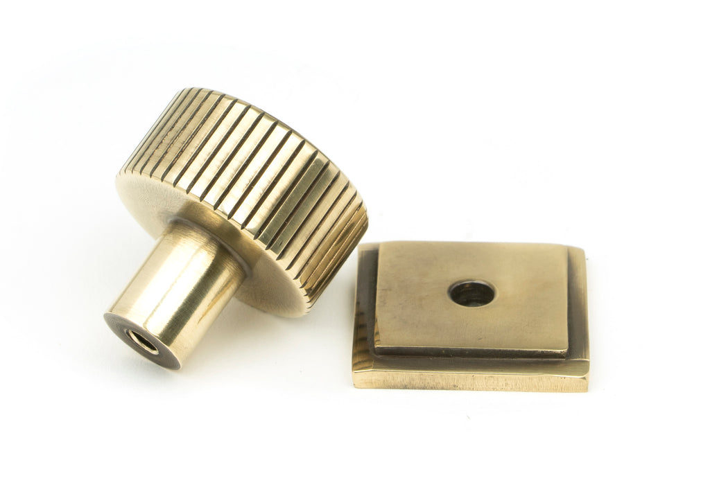 From The Anvil's Aged Brass 25mm Judd Cabinet Knob