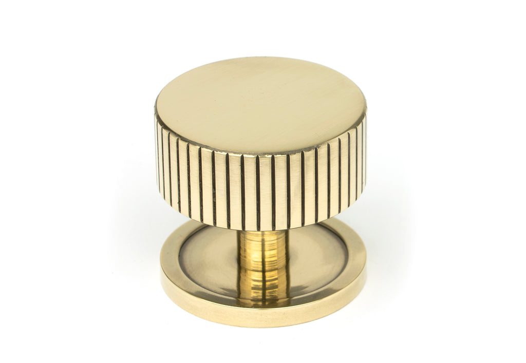 From The Anvil's Aged Brass 38mm Judd Cabinet Knob